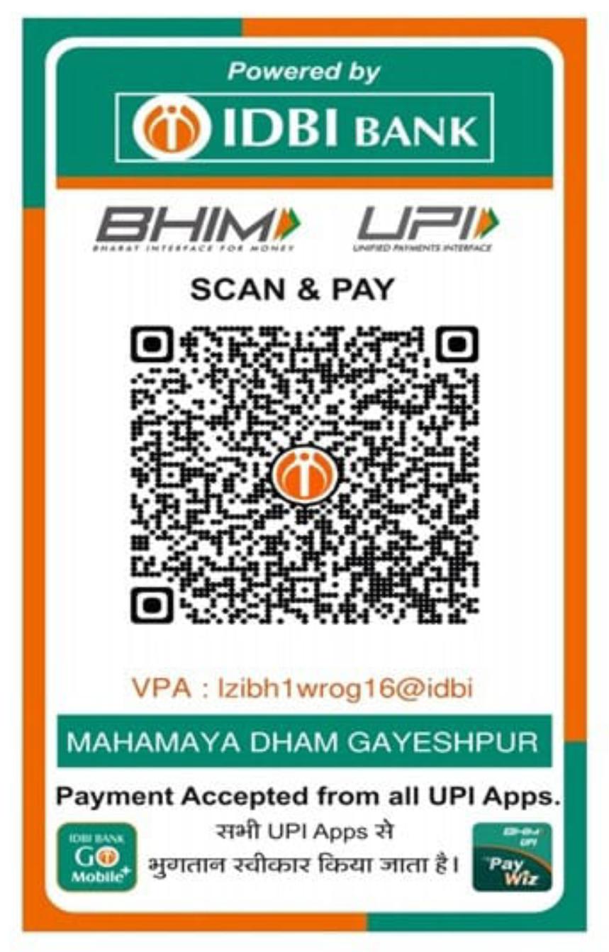 MAHAMAYA DHAM GAYESHPUR QR Code
